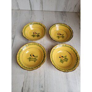 Vintage Italian bird‎ Robin Italy bowl home decor soup set